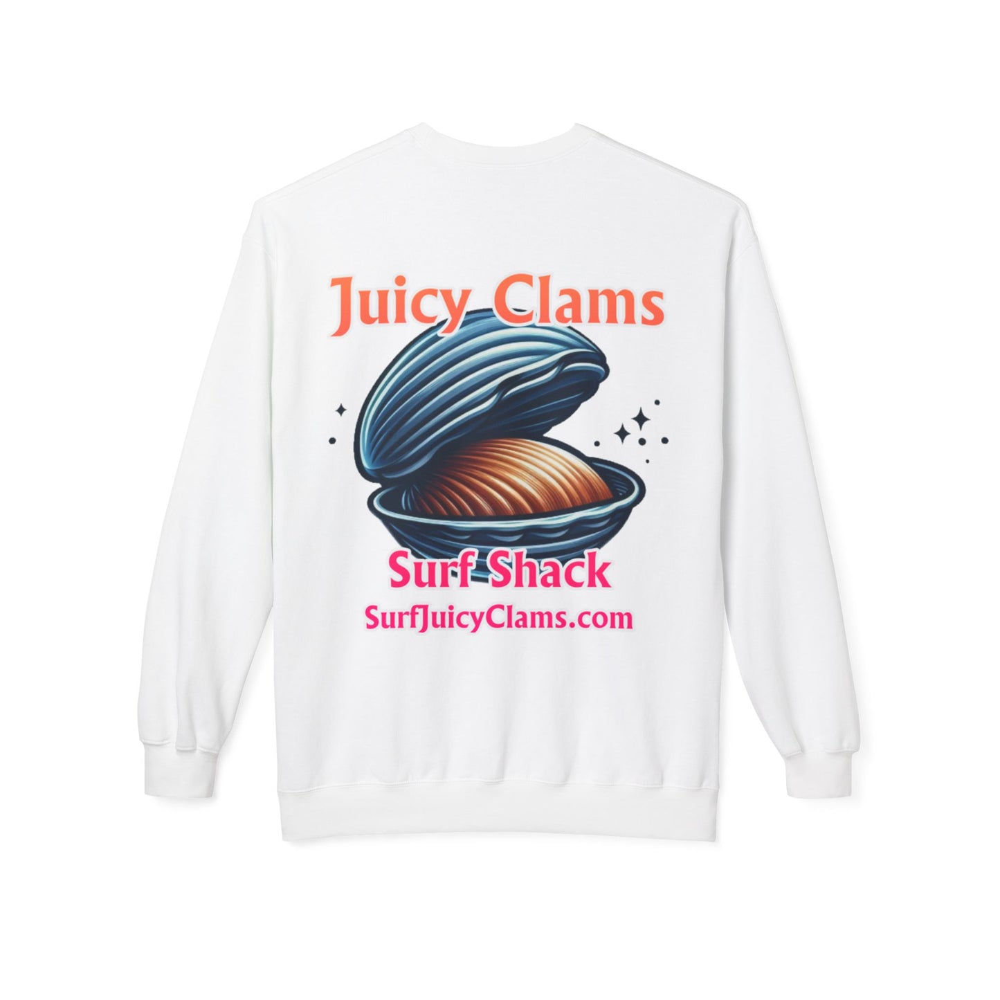 Juicy Clams Unisex Midweight Fleece Crewneck Sweatshirt (L029)