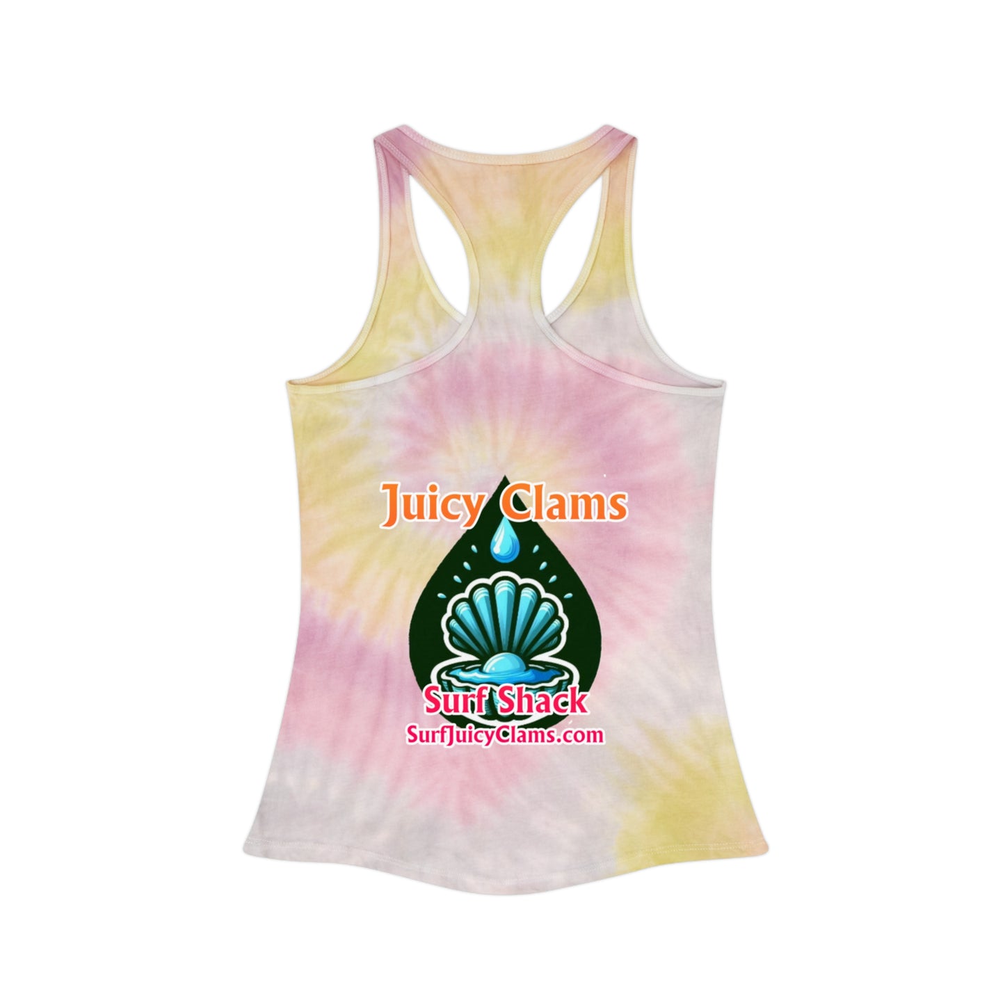 Juicy Clams Tie Dye Racerback Tank Top (A015)