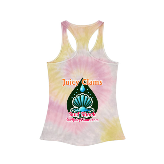 Juicy Clams Tie Dye Racerback Tank Top (A015)