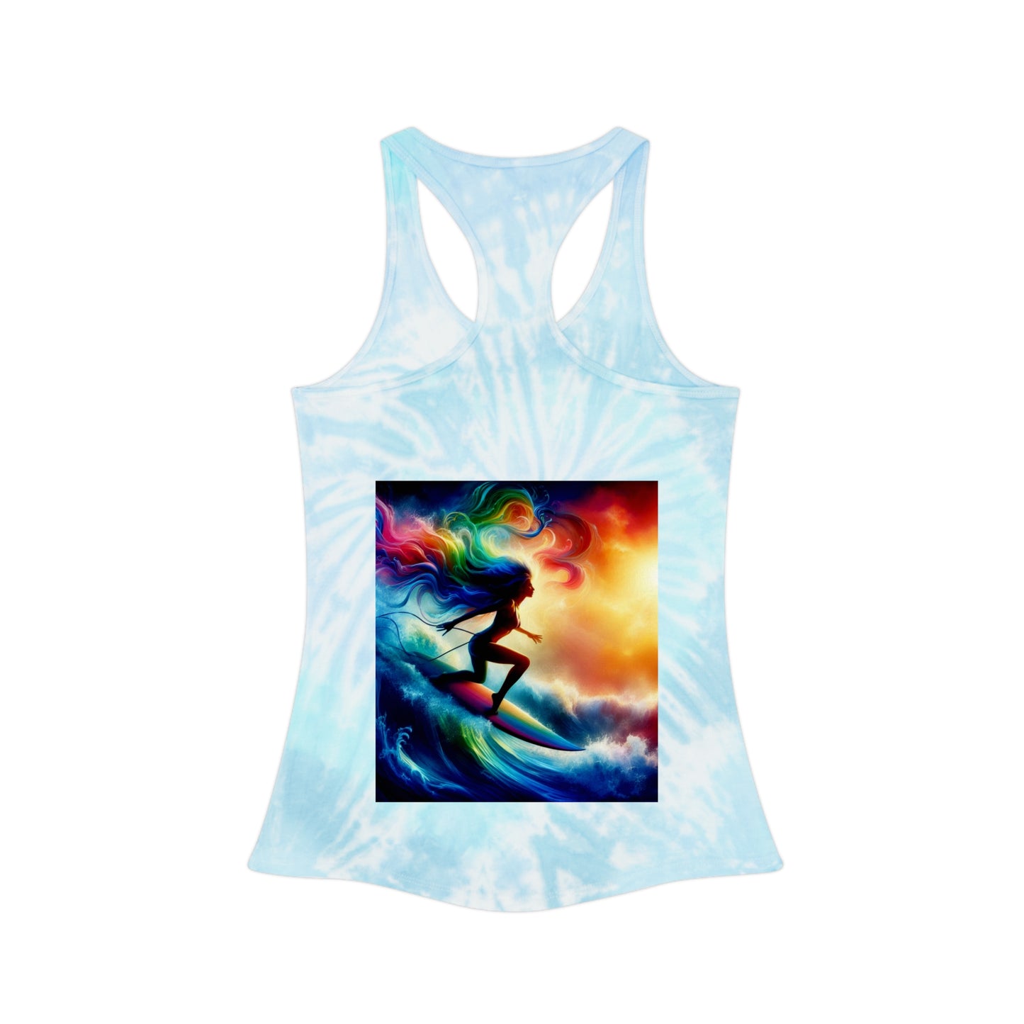 Juicy Clams Tie Dye Racerback Tank Top (D039)