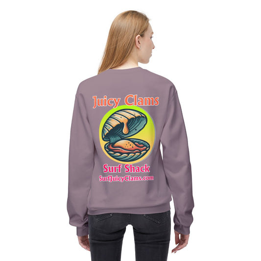 Juicy Clams Unisex Midweight Fleece Crewneck Sweatshirt (L020)