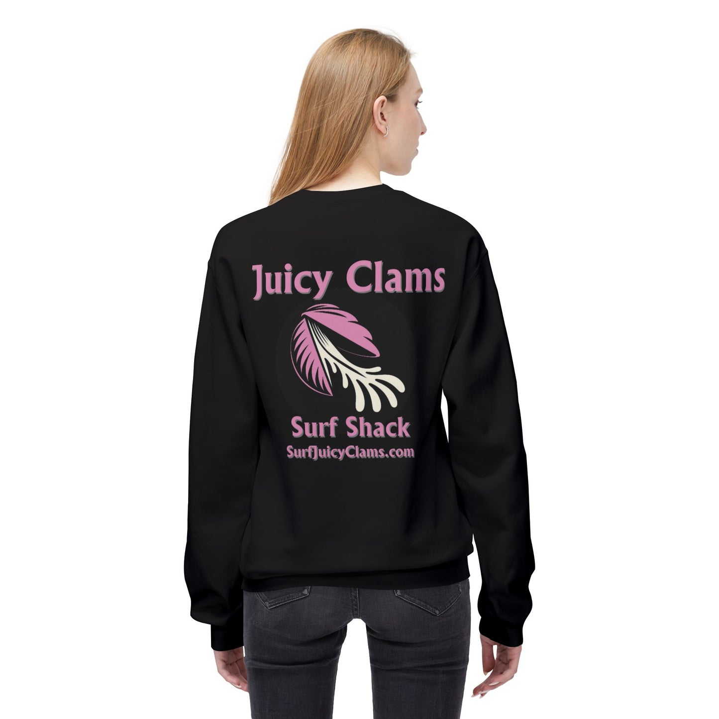 Juicy Clams Unisex Midweight Fleece Crewneck Sweatshirt (L001)