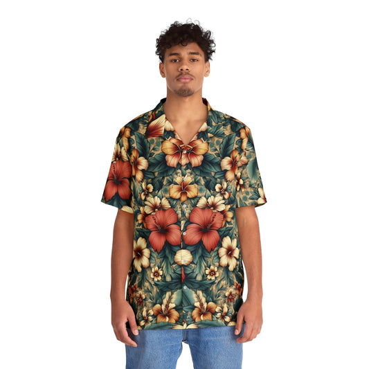 Juicy Clams Men's Hawaiian Shirt (1096)