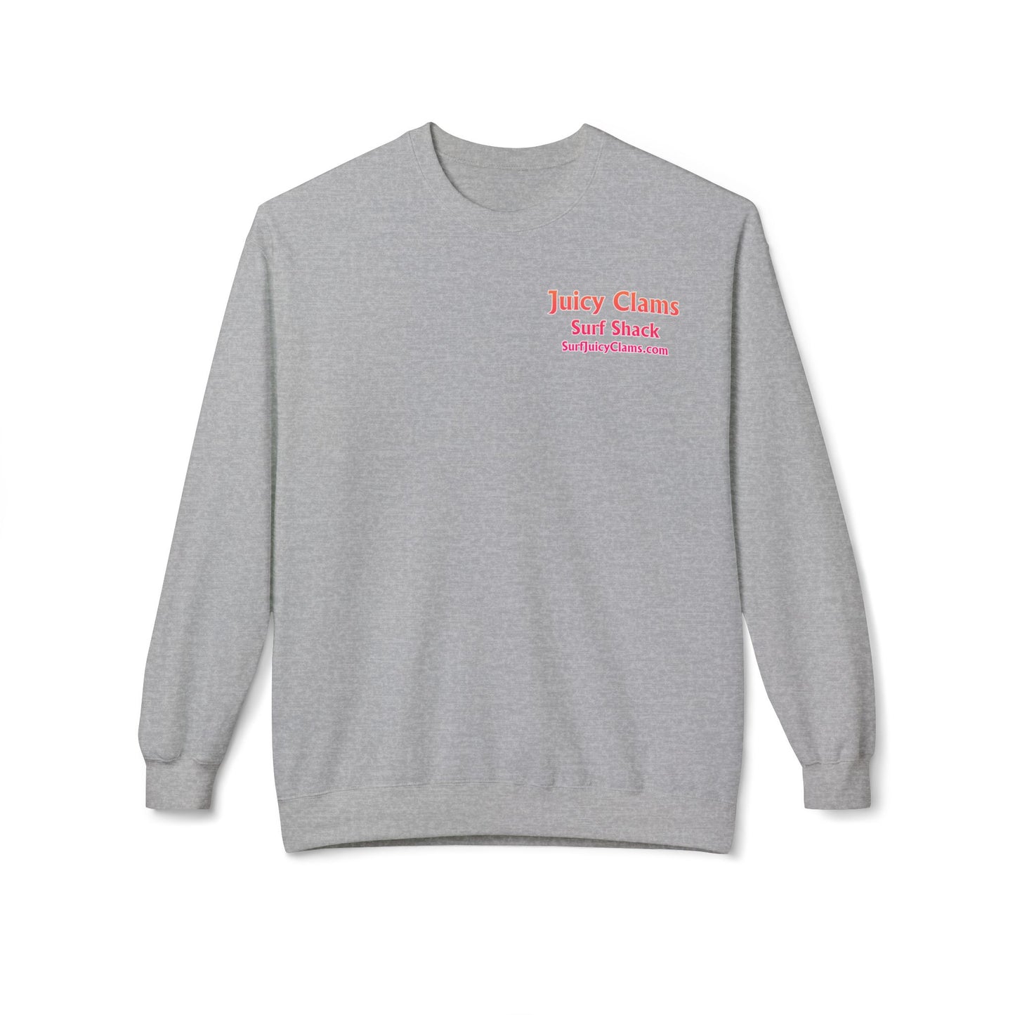 Juicy Clams Unisex Midweight Fleece Crewneck Sweatshirt (S004)