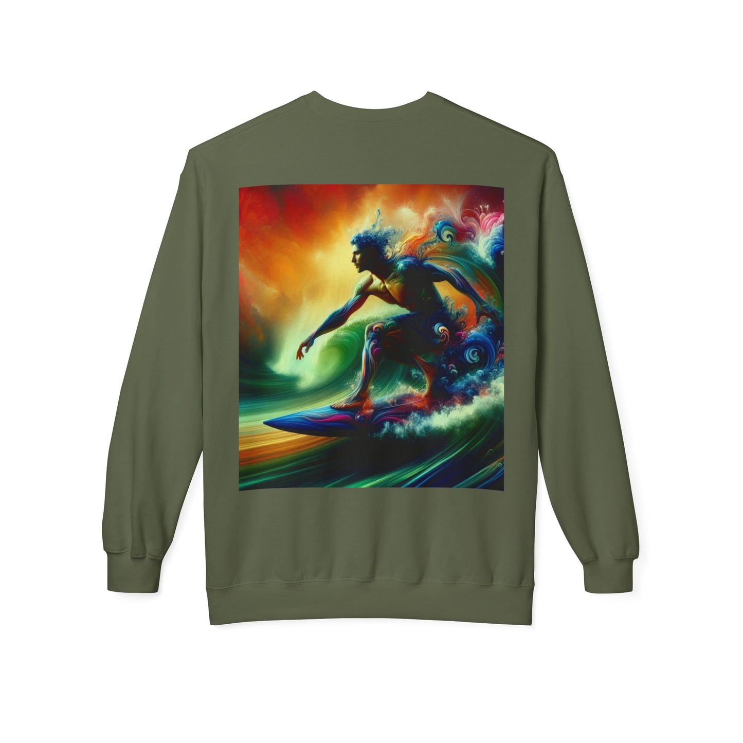 Juicy Clams Unisex Midweight Fleece Crewneck Sweatshirt (D047)