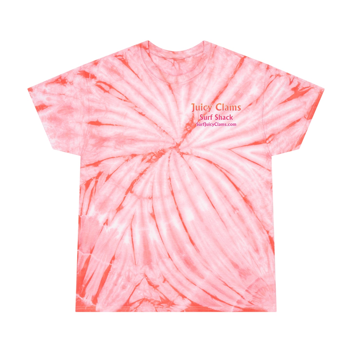 Juicy Clams Unisex Logo Cyclone Tie-Dye T-Shirt (A200)