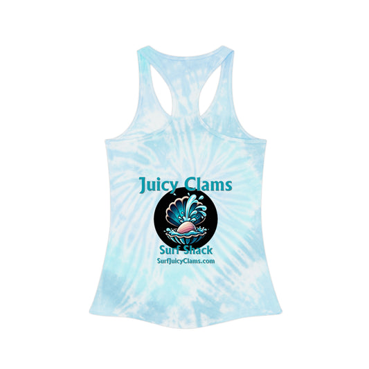 Juicy Clams Tie Dye Racerback Tank Top (A004)
