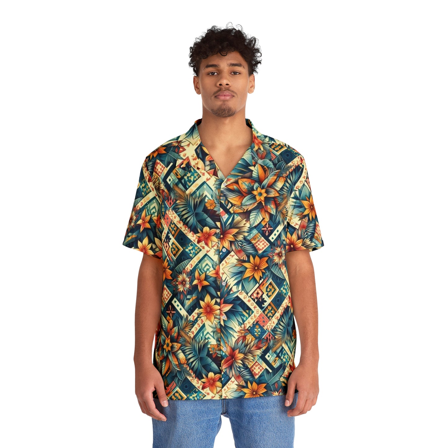 Juicy Clams Men's Hawaiian Shirt (1019)