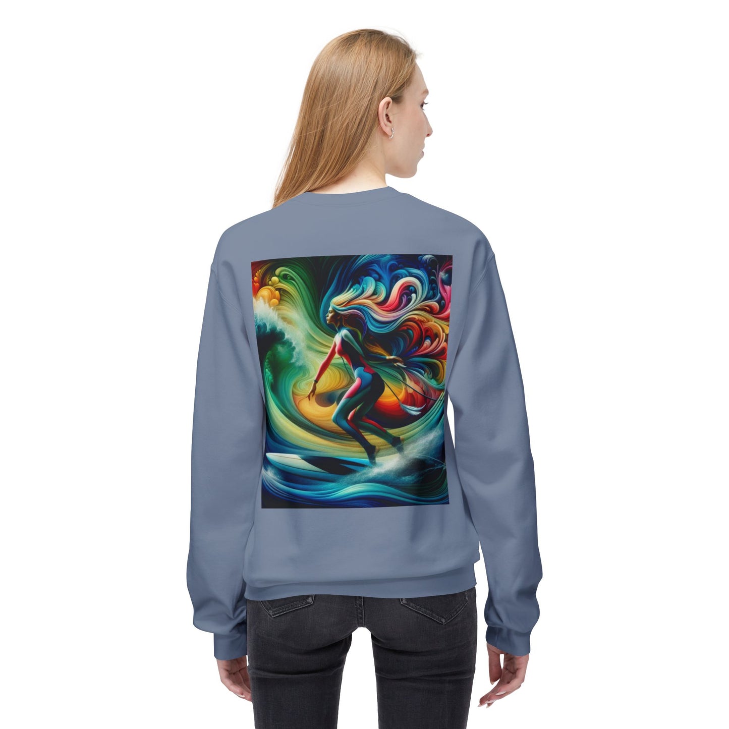 Juicy Clams Unisex Midweight Fleece Crewneck Sweatshirt (D005)