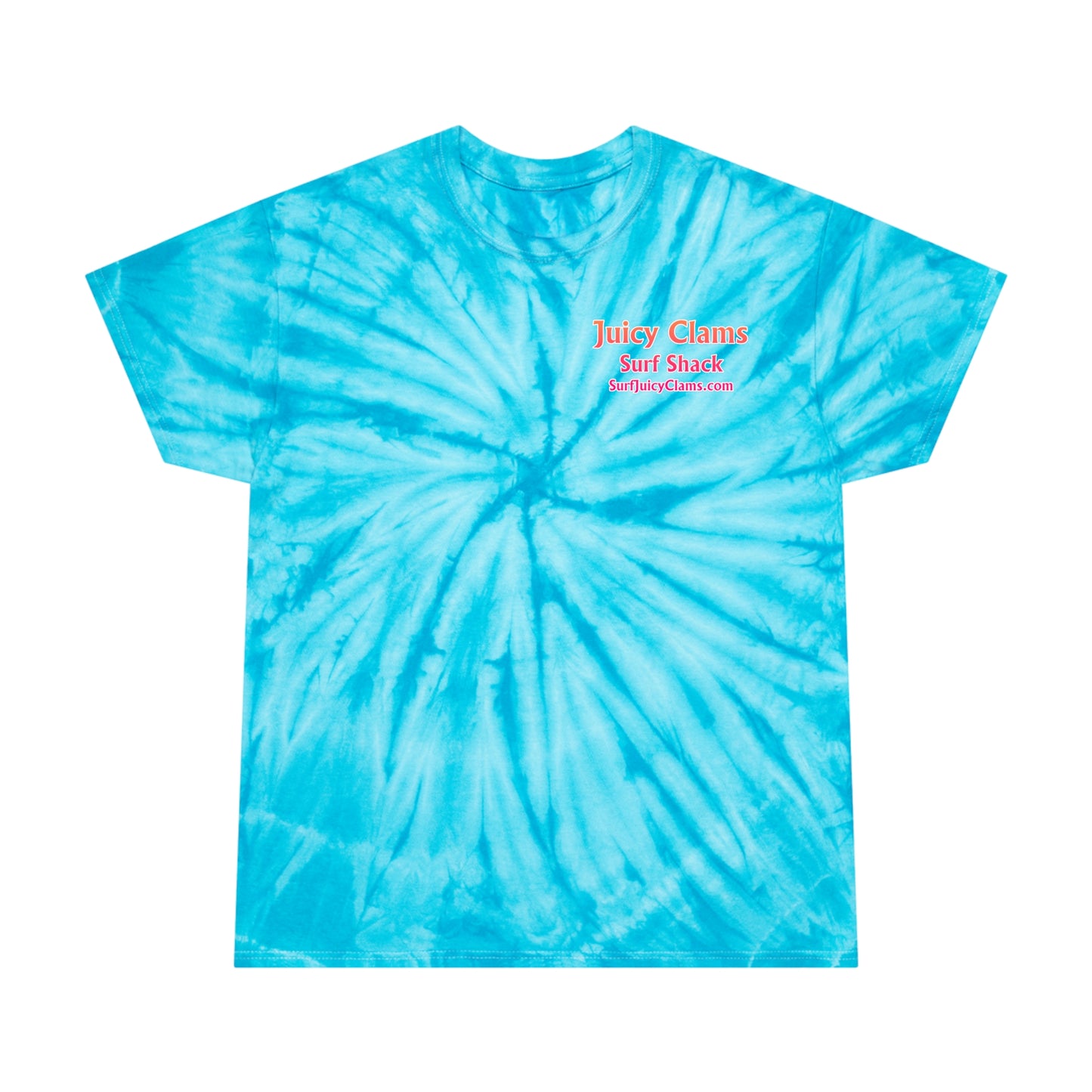 Juicy Clams Unisex Logo Cyclone Tie-Dye T-Shirt (A200)