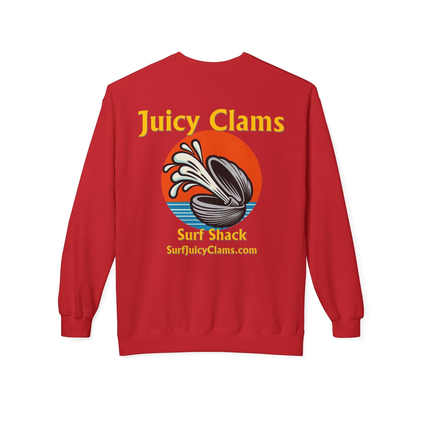 Juicy Clams Unisex Midweight Fleece Crewneck Sweatshirt (L005)