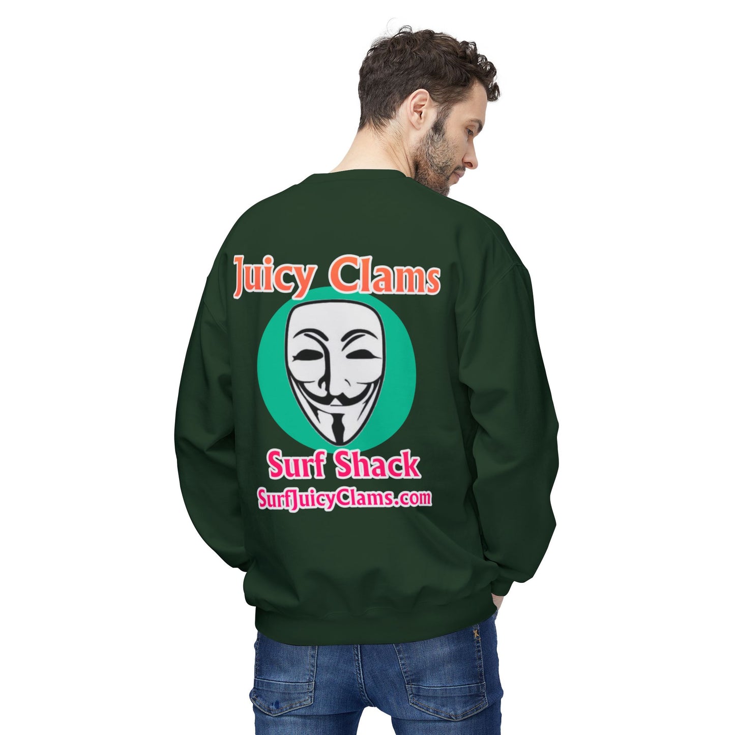 Juicy Clams Unisex Midweight Fleece Crewneck Sweatshirt (L030)