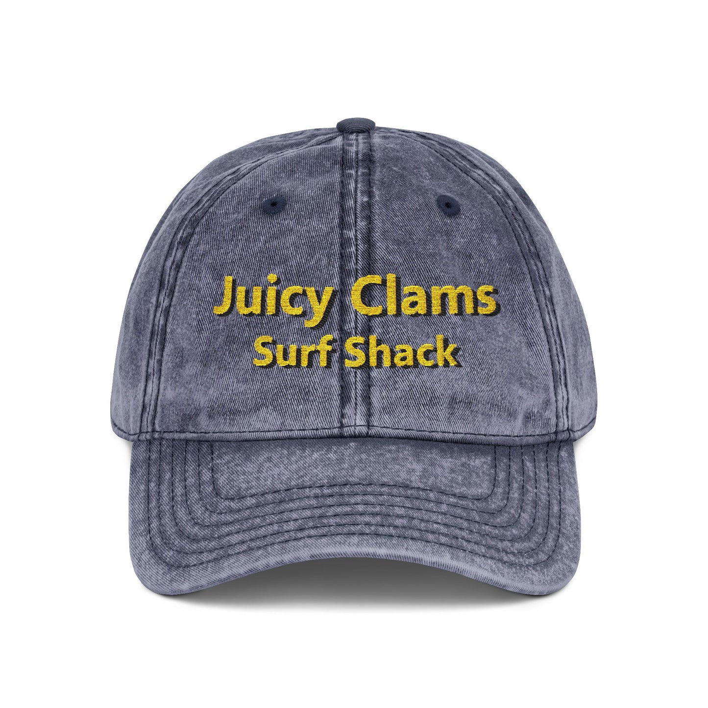 Juicy Clams Embroidered Vintage Cap (E007)
