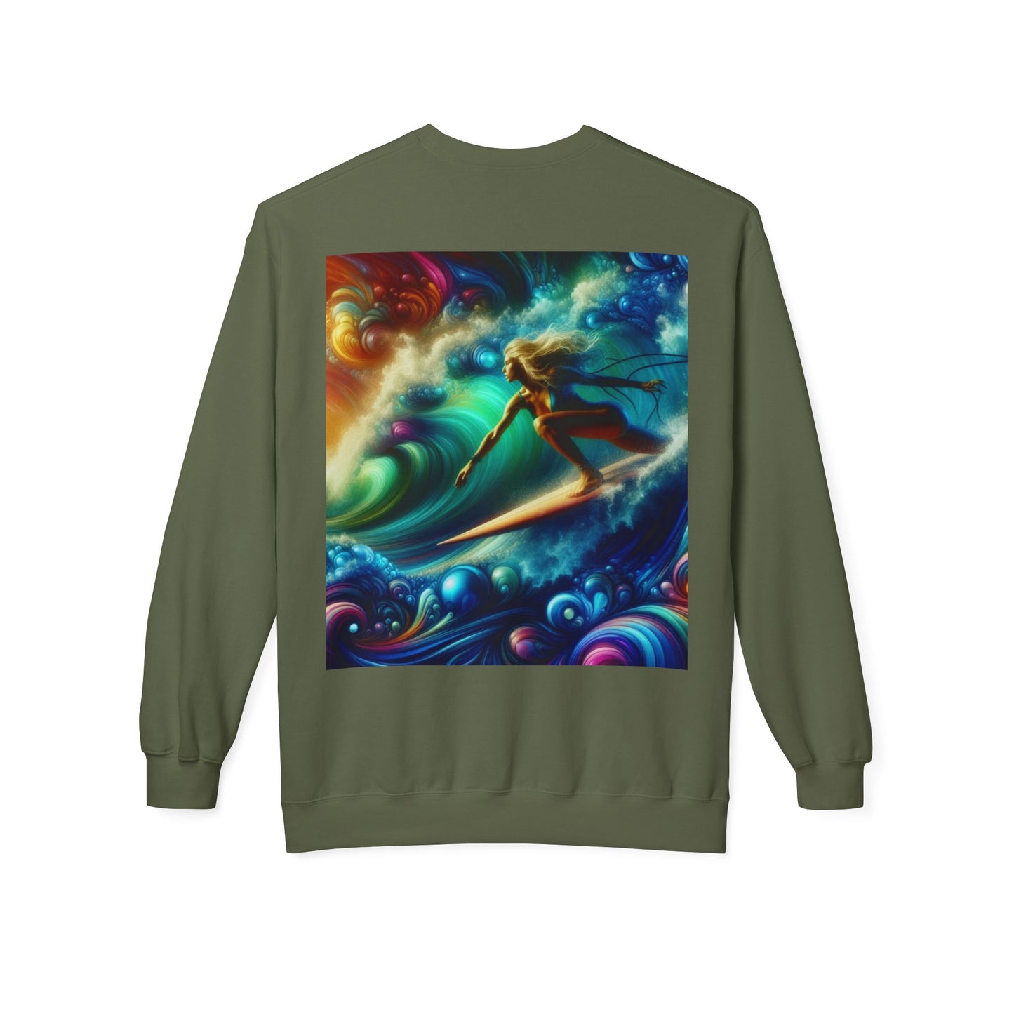 Juicy Clams Unisex Midweight Fleece Crewneck Sweatshirt (D010)