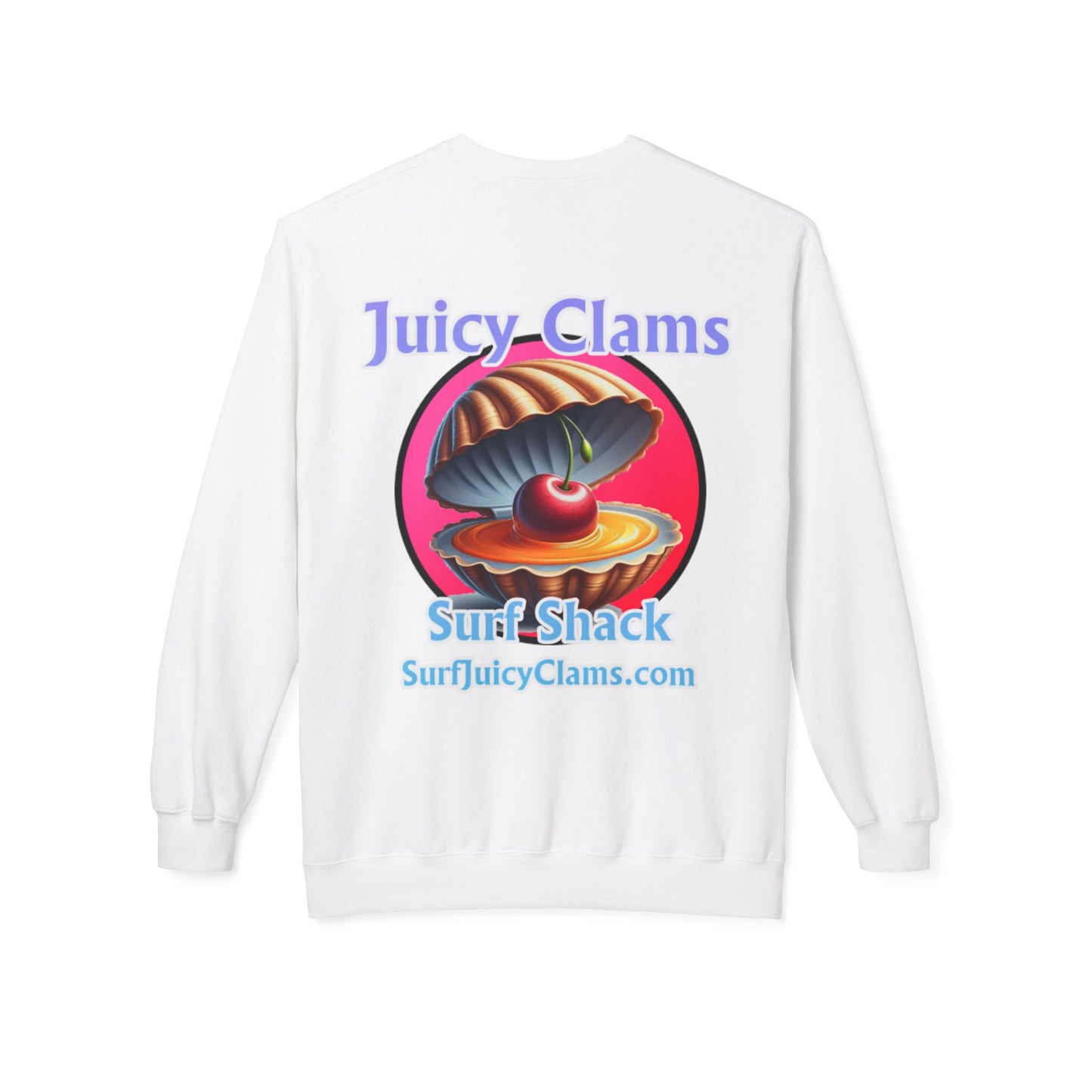 Juicy Clams Unisex Midweight Fleece Crewneck Sweatshirt (L021)