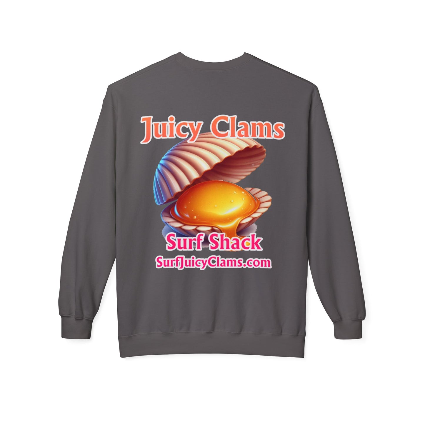 Juicy Clams Unisex Midweight Fleece Crewneck Sweatshirt (L025)