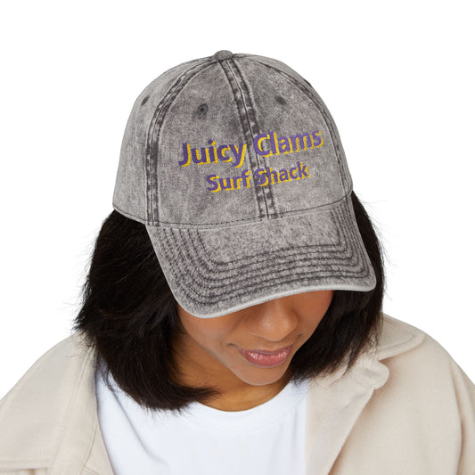 Juicy Clams Embroidered Vintage Cap (E006)