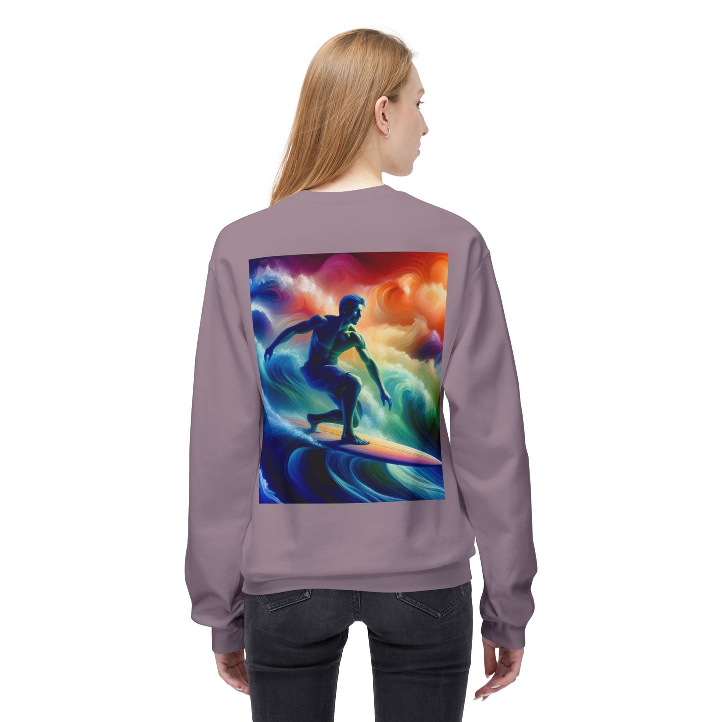 Juicy Clams Unisex Midweight Fleece Crewneck Sweatshirt (D015)