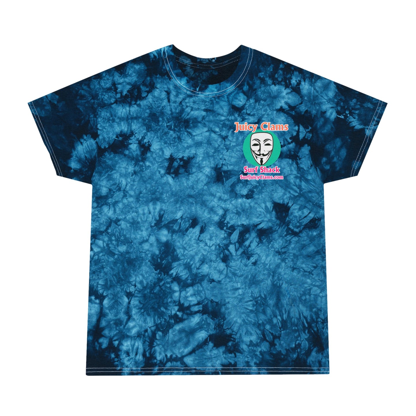 Juicy Clams Unisex Logo Crystal Tie-Dye T-Shirt (A009)