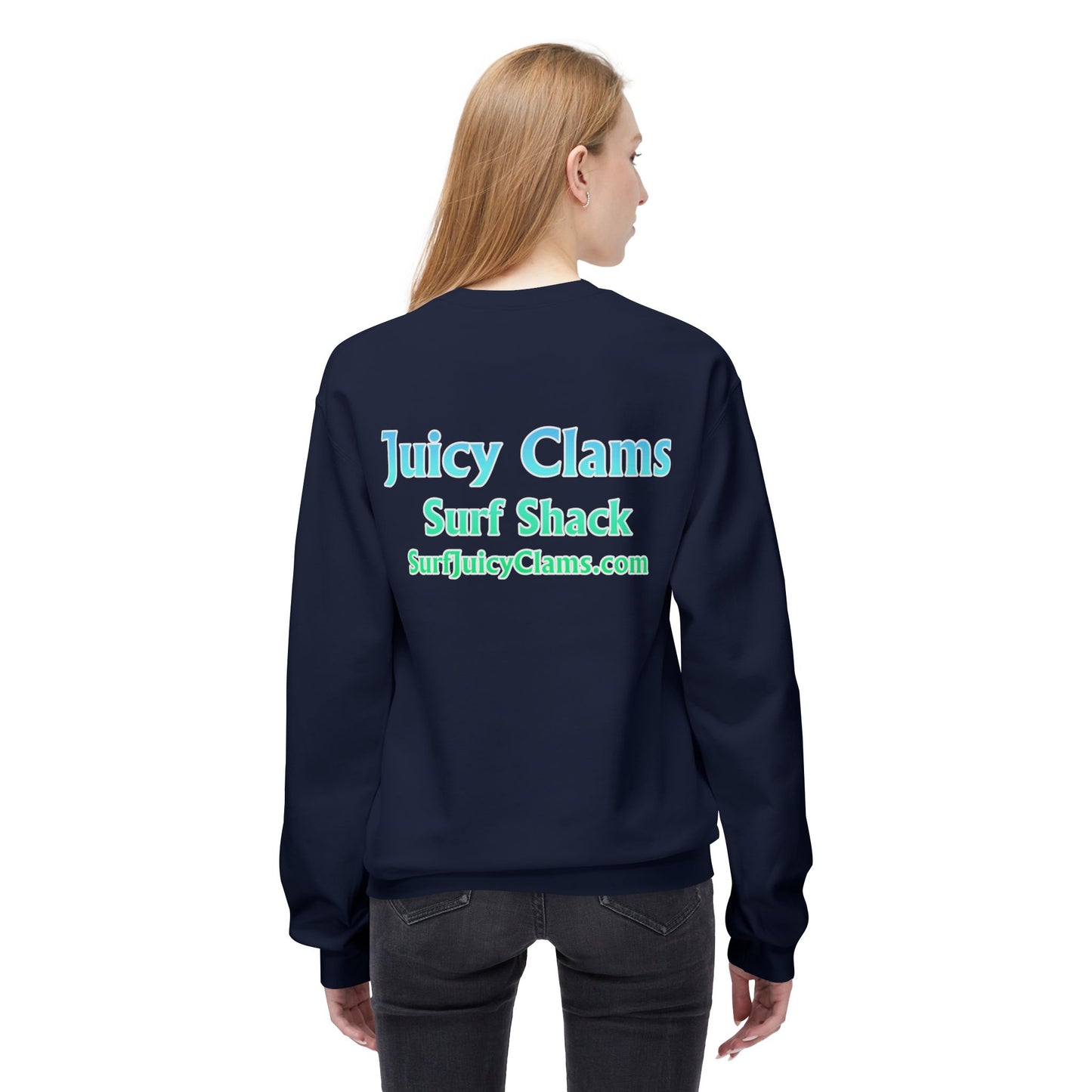 Juicy Clams Unisex Midweight Fleece Crewneck Sweatshirt (P205)