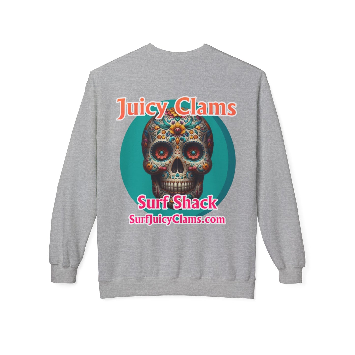 Juicy Clams Unisex Midweight Fleece Crewneck Sweatshirt (L022)