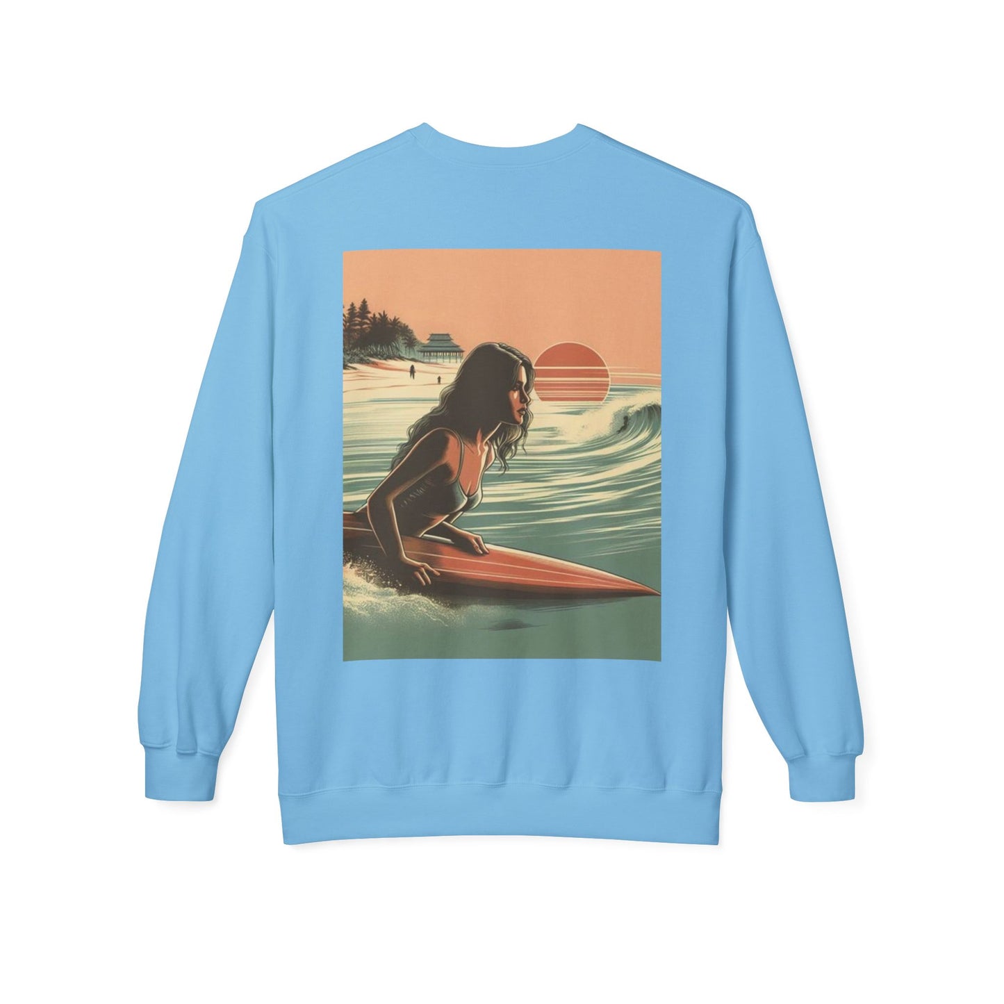 Juicy Clams Unisex Midweight Fleece Crewneck Sweatshirt (V113)