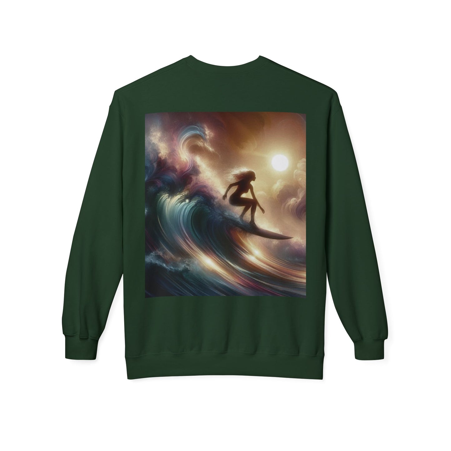 Juicy Clams Unisex Midweight Fleece Crewneck Sweatshirt (V038)