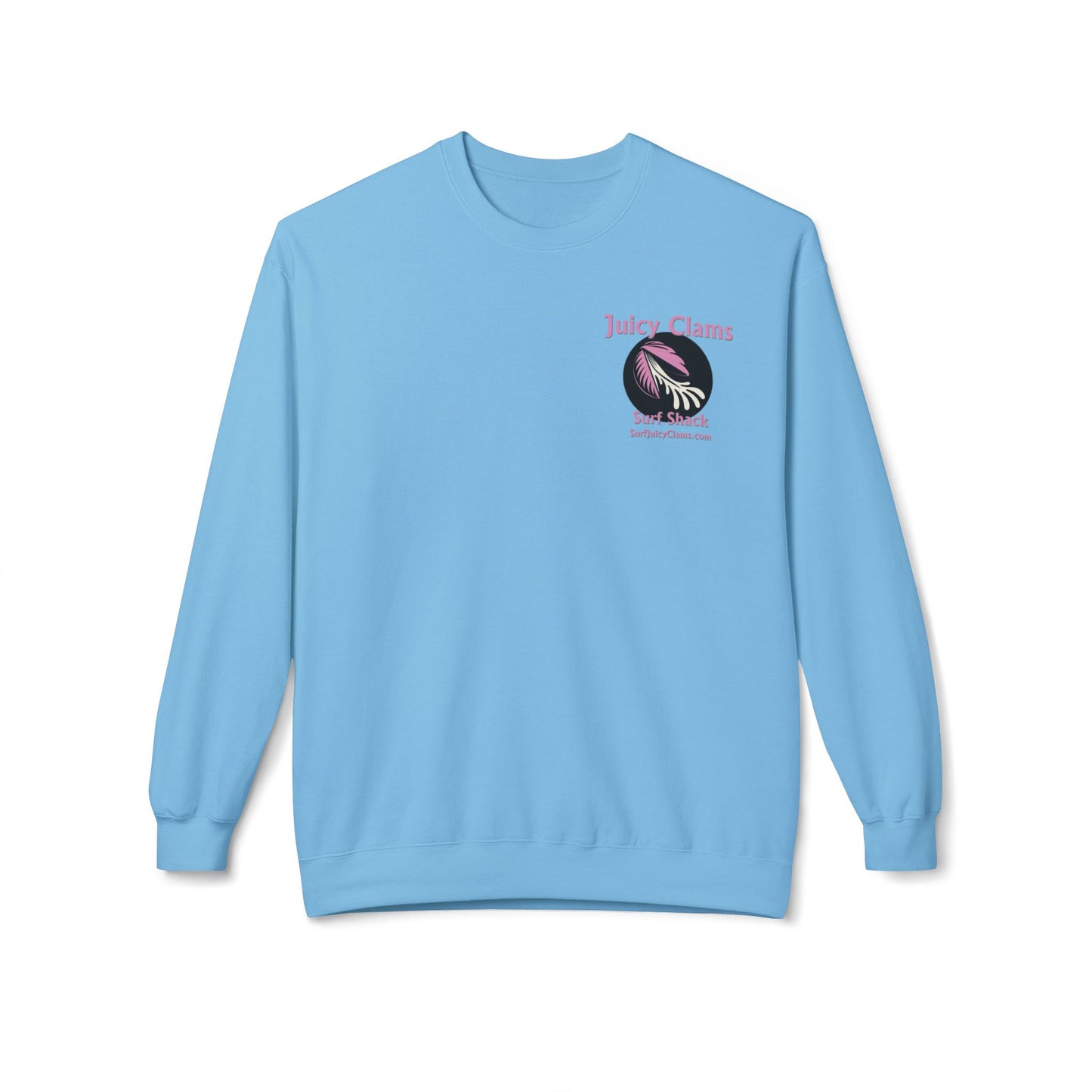 Juicy Clams Unisex Midweight Fleece Crewneck Sweatshirt (L001)