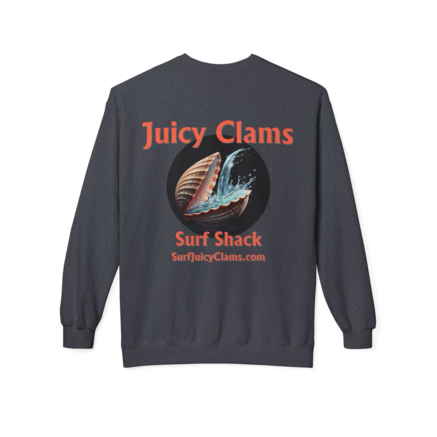 Juicy Clams Unisex Midweight Fleece Crewneck Sweatshirt (L007)