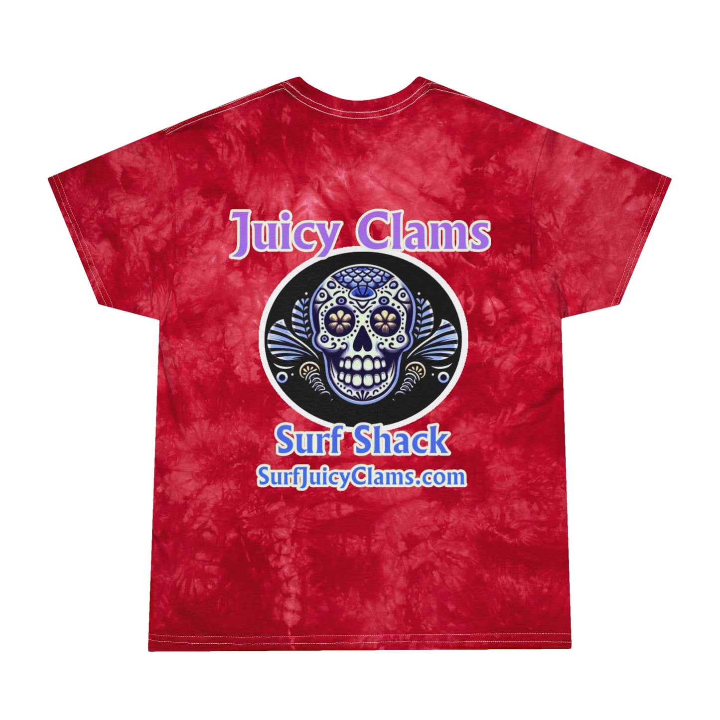 Juicy Clams Unisex Logo Crystal Tie-Dye T-Shirt (A006)