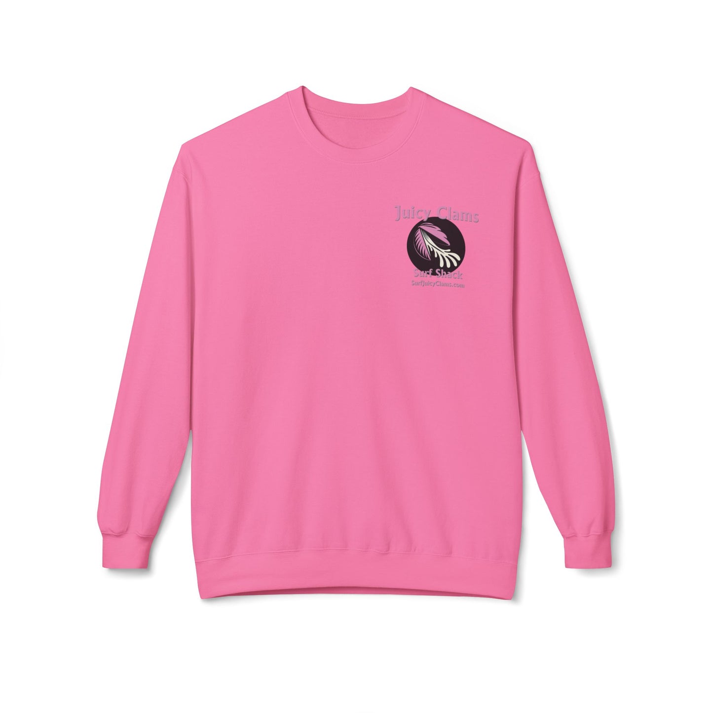 Juicy Clams Unisex Midweight Fleece Crewneck Sweatshirt (L001)