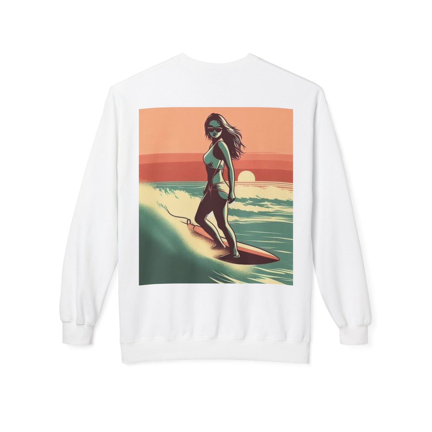 Juicy Clams Unisex Midweight Fleece Crewneck Sweatshirt (V059)