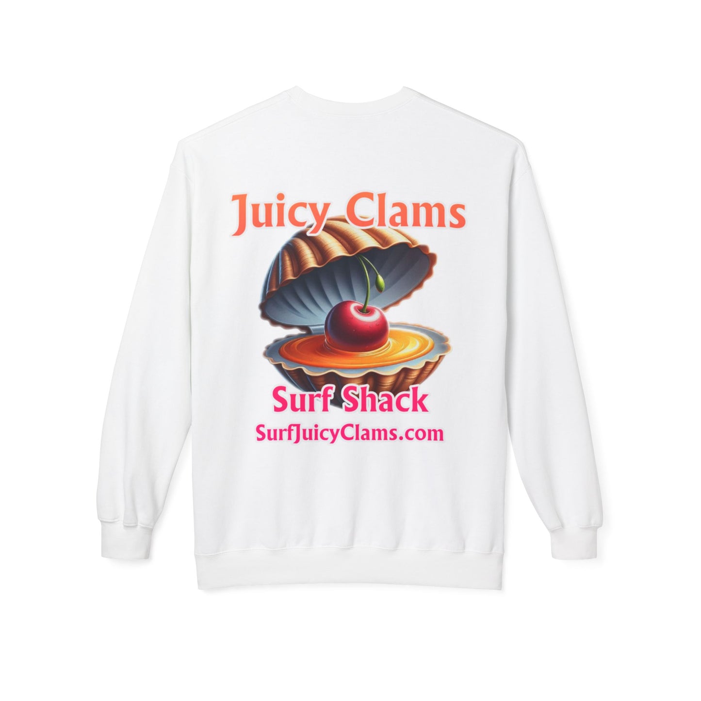 Juicy Clams Unisex Midweight Fleece Crewneck Sweatshirt (L021A)