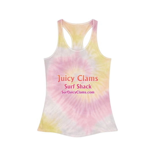 Juicy Clams Tie Dye Racerback Tank Top (P200)