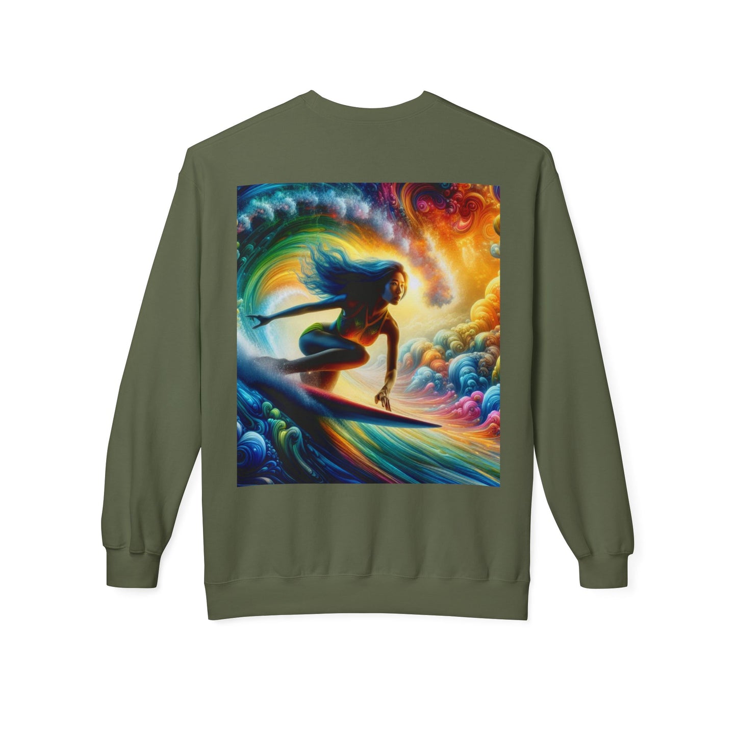 Juicy Clams Unisex Midweight Fleece Crewneck Sweatshirt (D021)