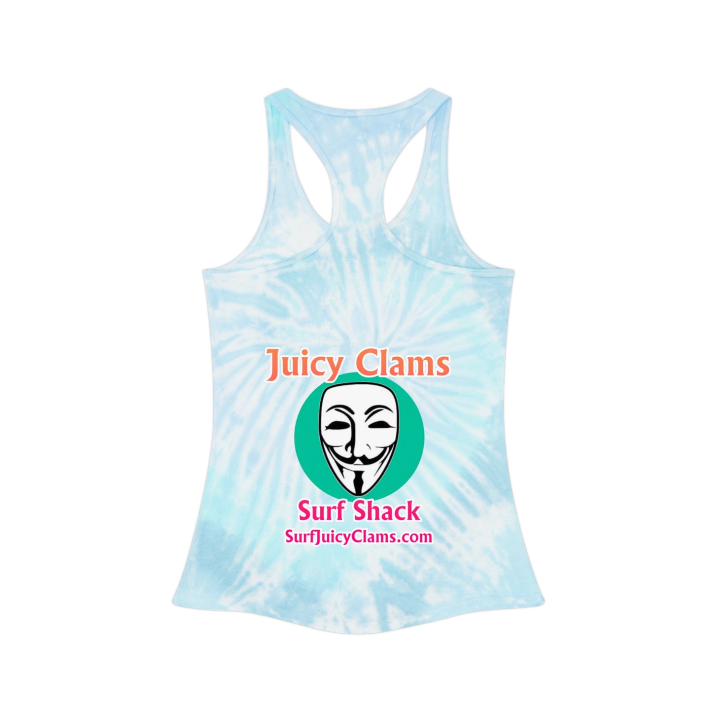 Juicy Clams Tie Dye Racerback Tank Top (L030)