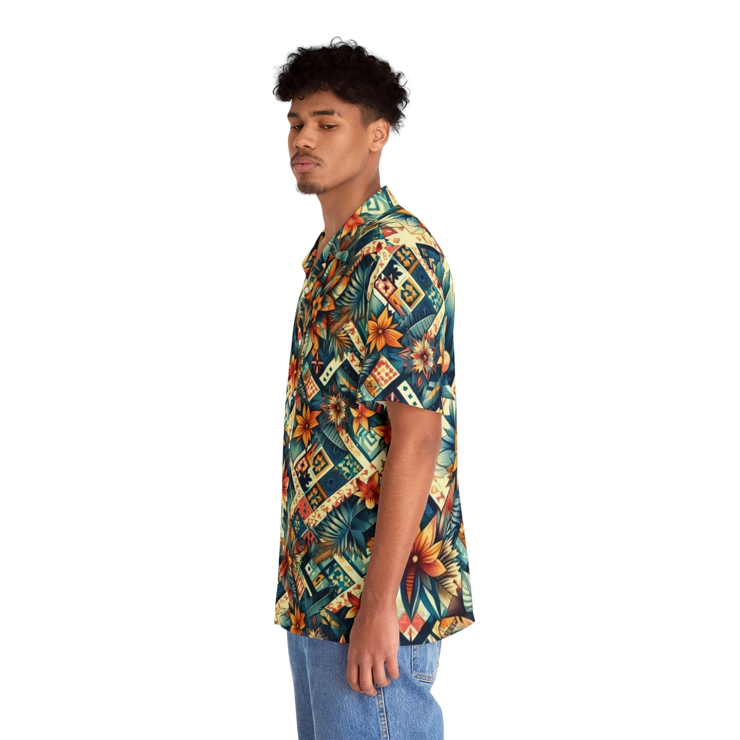 Juicy Clams Men's Hawaiian Shirt (1019)