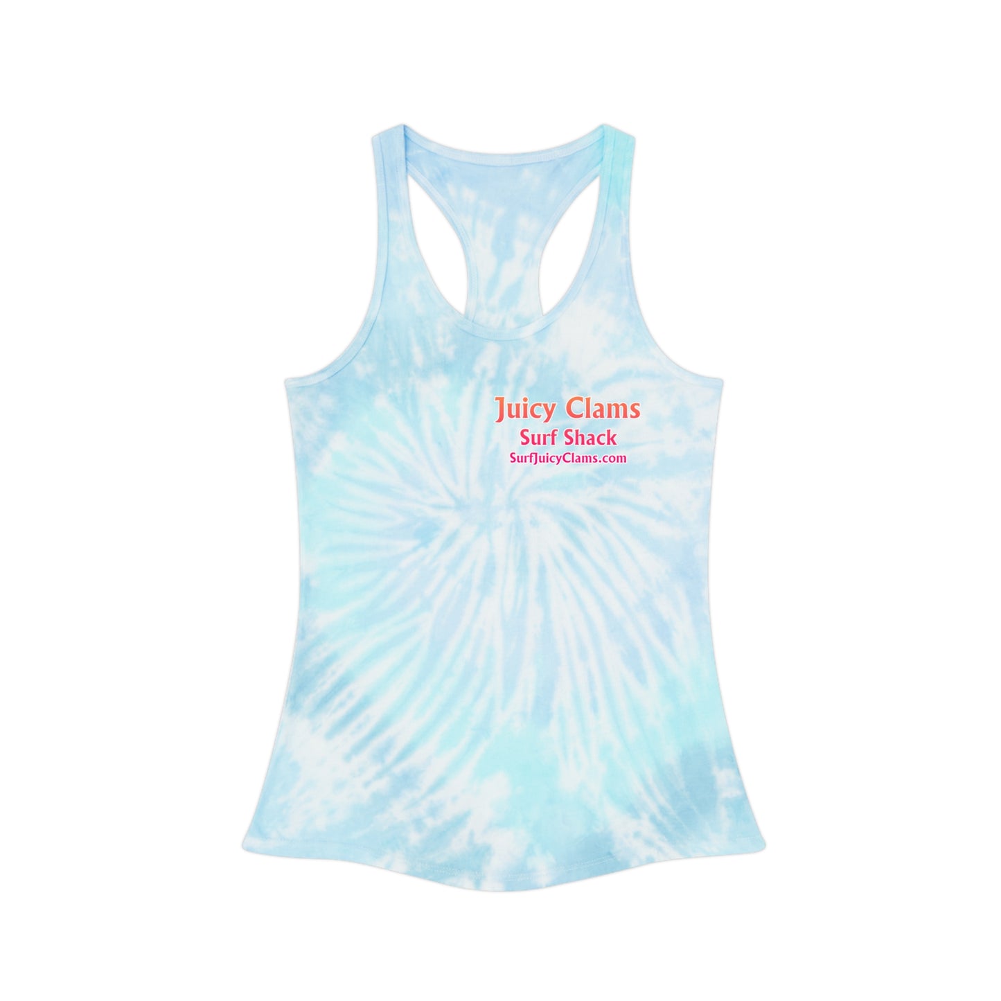 Juicy Clams Tie Dye Racerback Tank Top (A002)