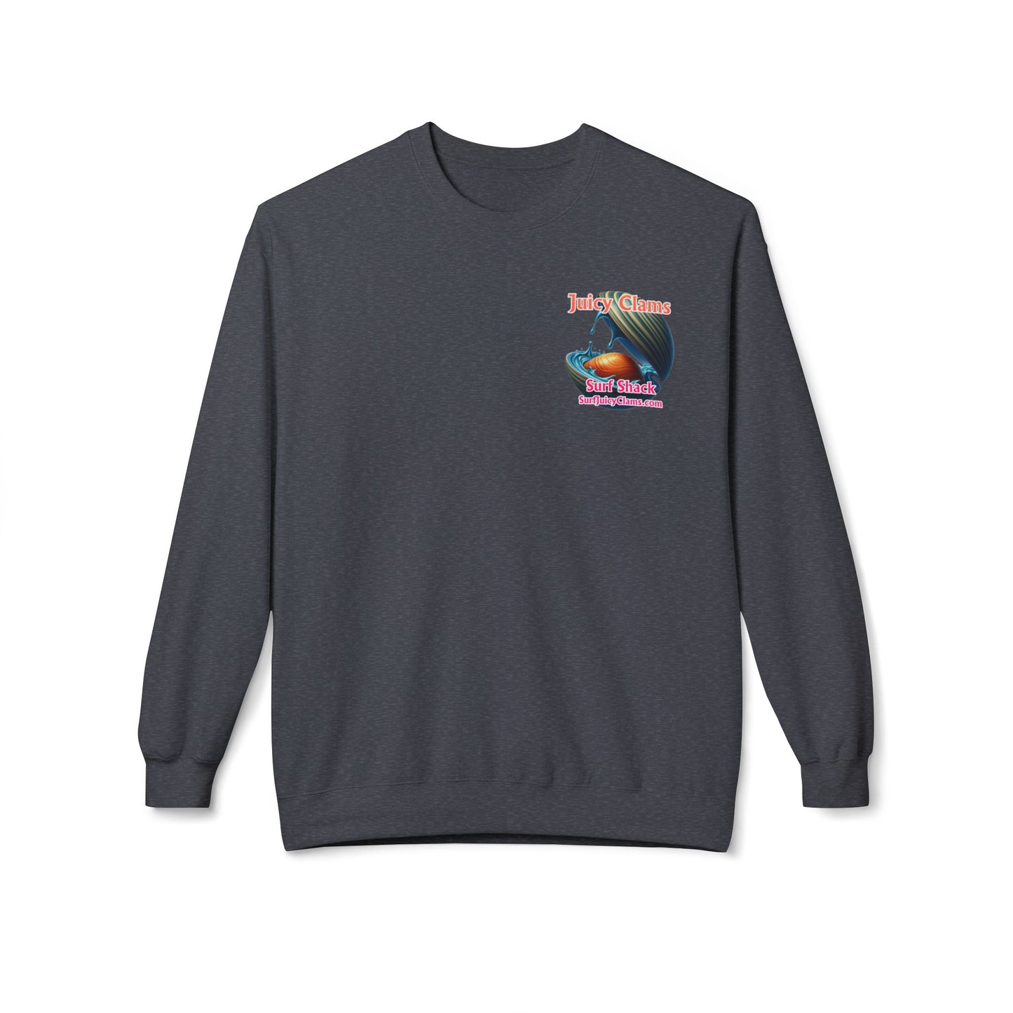 Juicy Clams Unisex Midweight Fleece Crewneck Sweatshirt (L028)