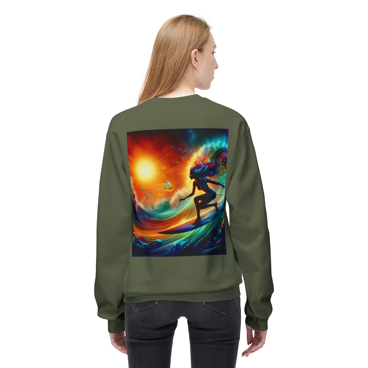 Juicy Clams Unisex Midweight Fleece Crewneck Sweatshirt (D033)