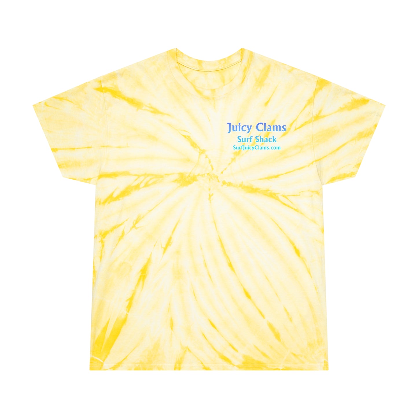 Juicy Clams Unisex Logo Cyclone Tie-Dye T-Shirt (A201)