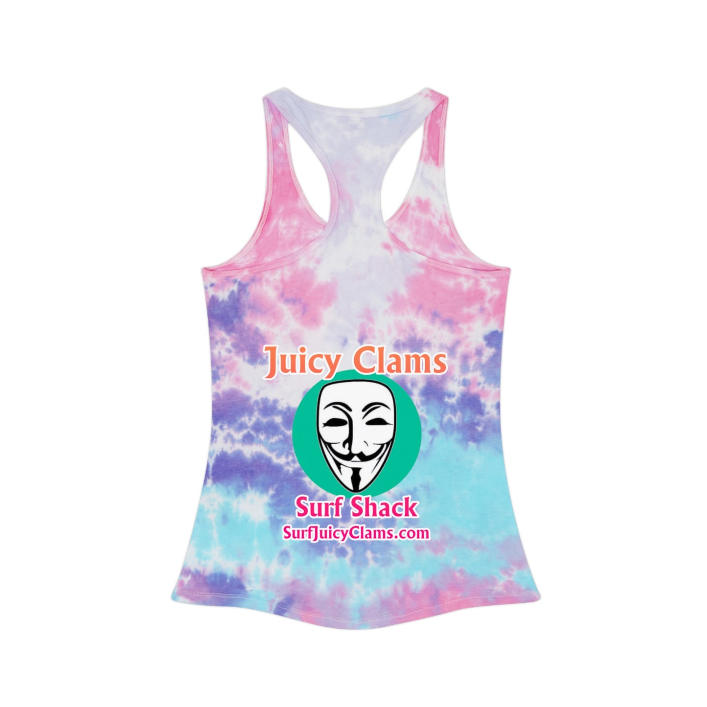 Juicy Clams Tie Dye Racerback Tank Top (L030)