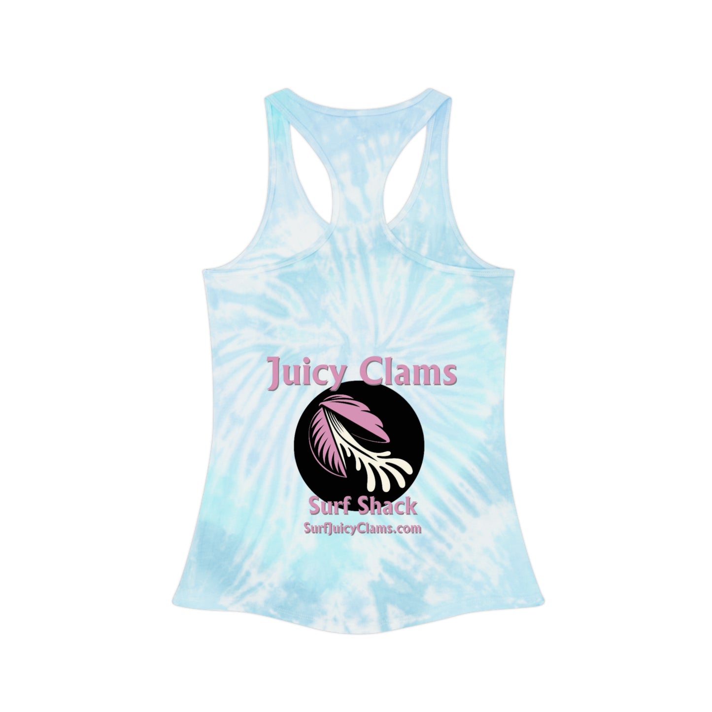 Juicy Clams Tie Dye Racerback Tank Top (L001)