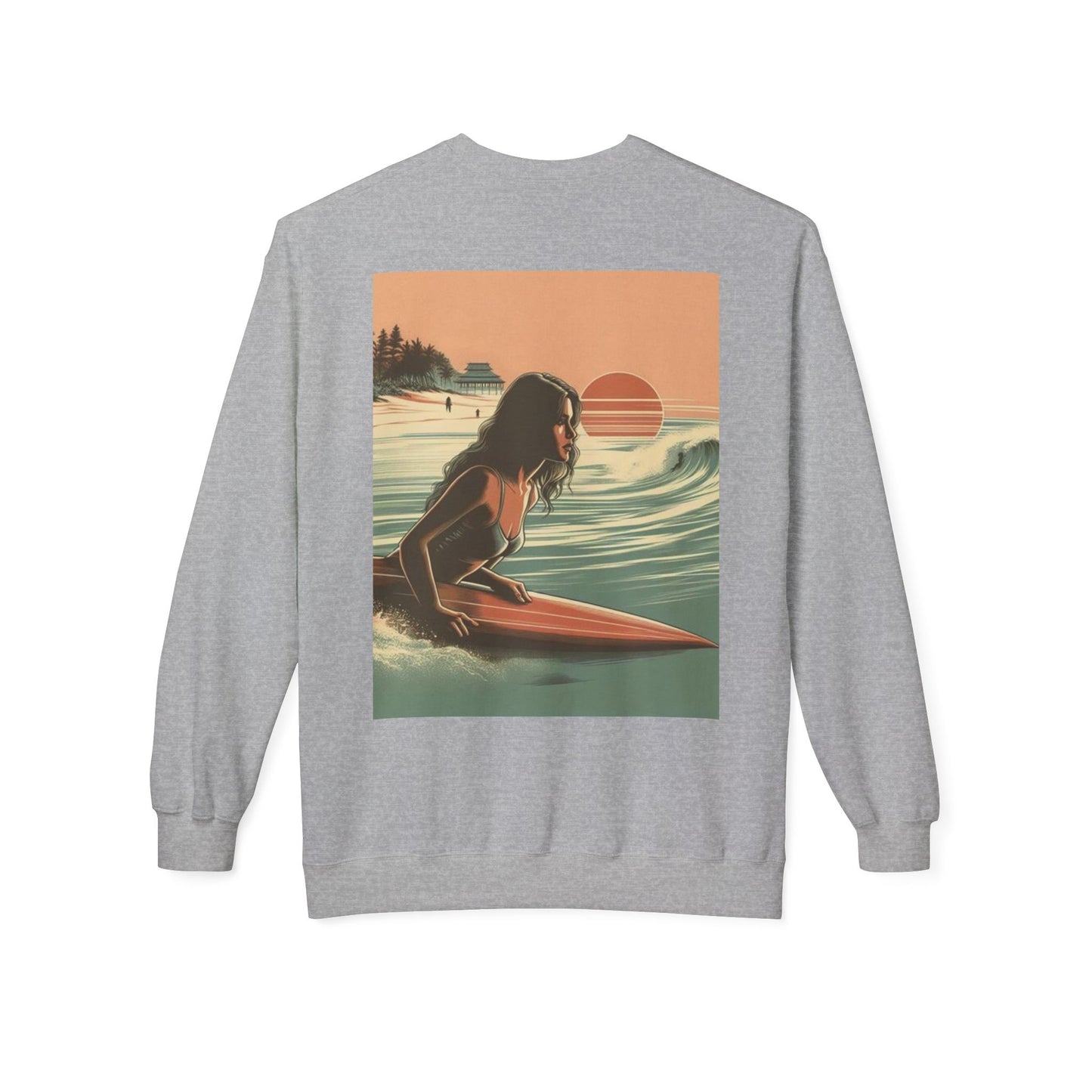 Juicy Clams Unisex Midweight Fleece Crewneck Sweatshirt (V113)