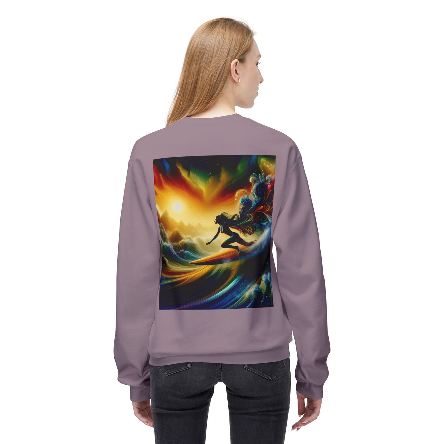 Juicy Clams Unisex Midweight Fleece Crewneck Sweatshirt (D012)