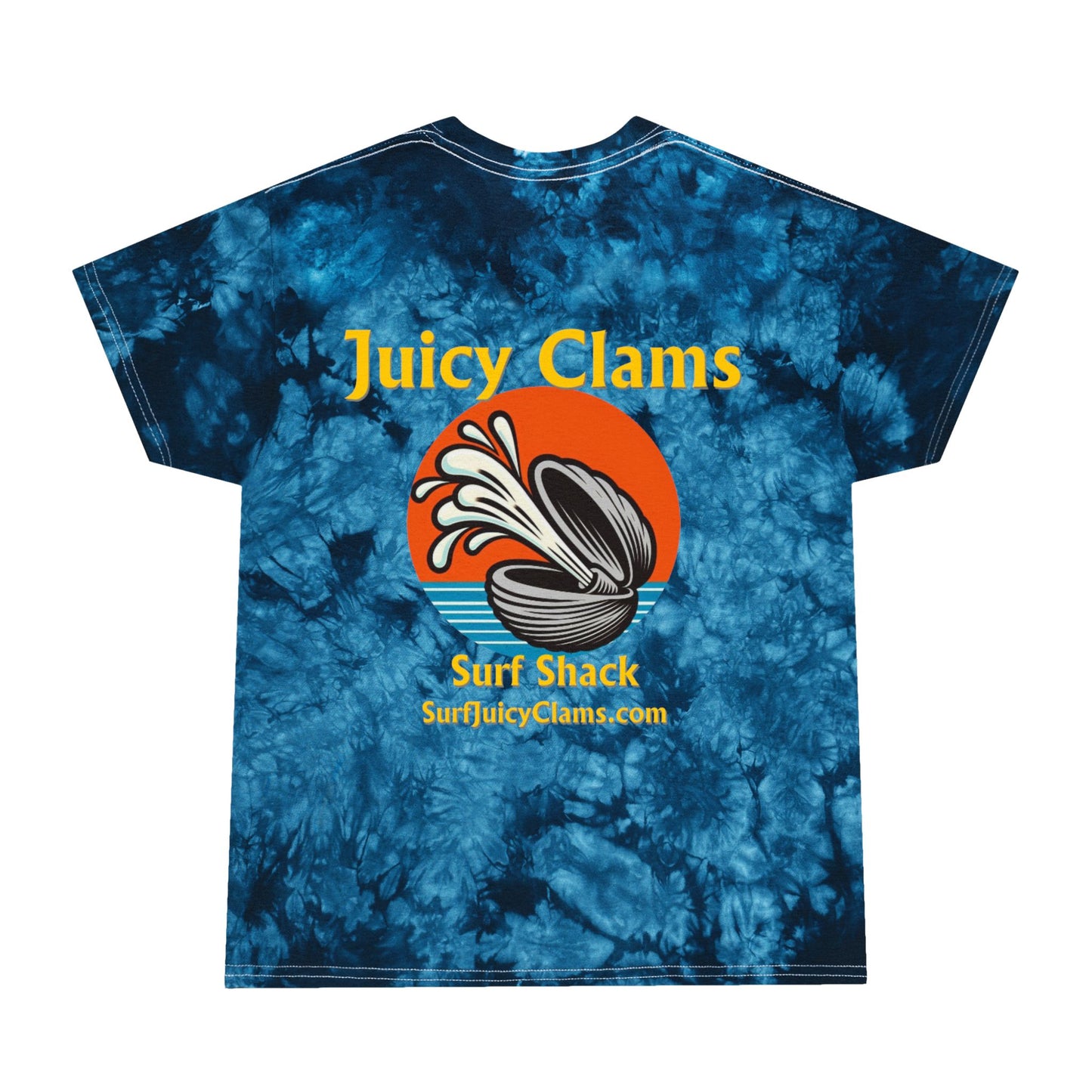 Juicy Clams Unisex Logo Crystal Tie-Dye T-Shirt (A005)