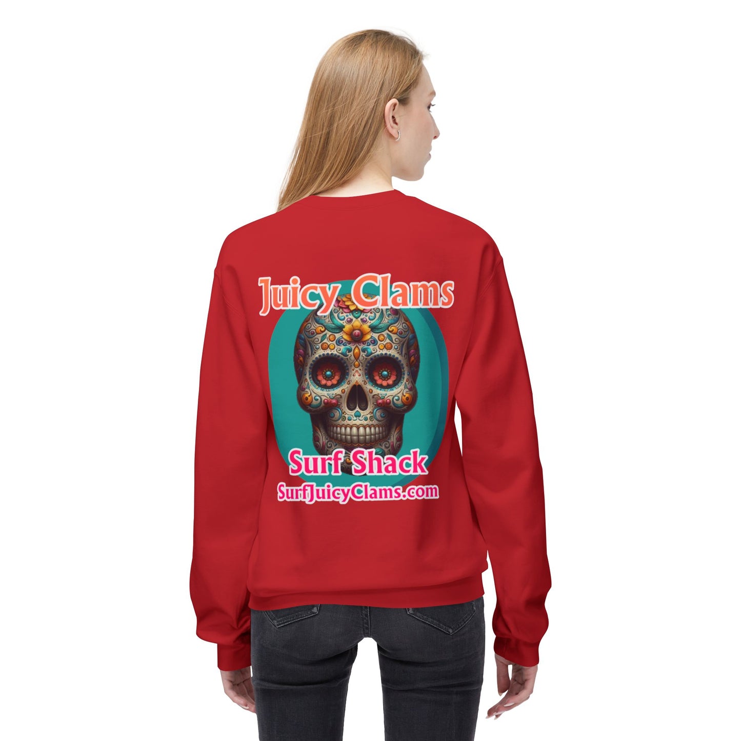 Juicy Clams Unisex Midweight Fleece Crewneck Sweatshirt (L022)