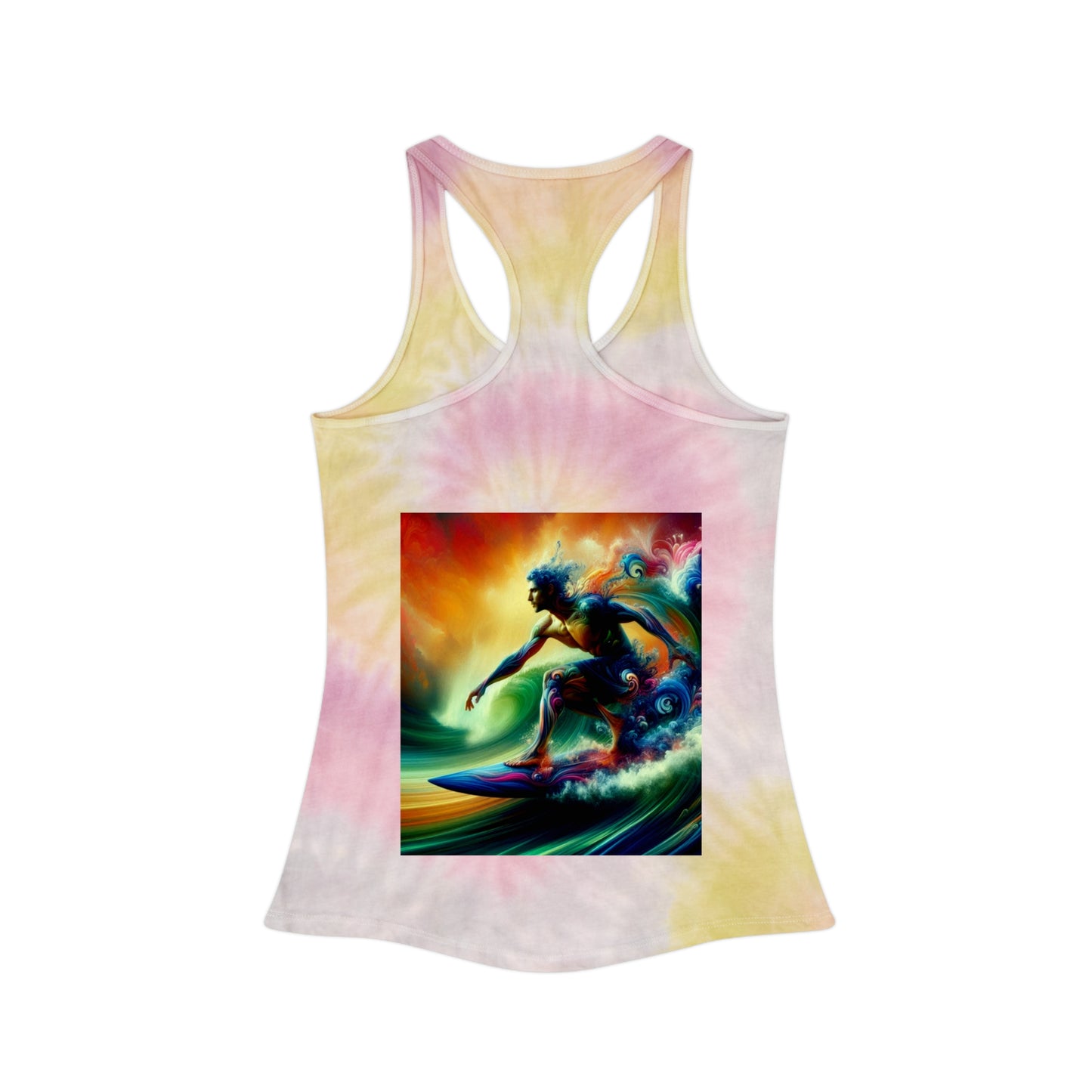 Juicy Clams Tie Dye Racerback Tank Top (D047)