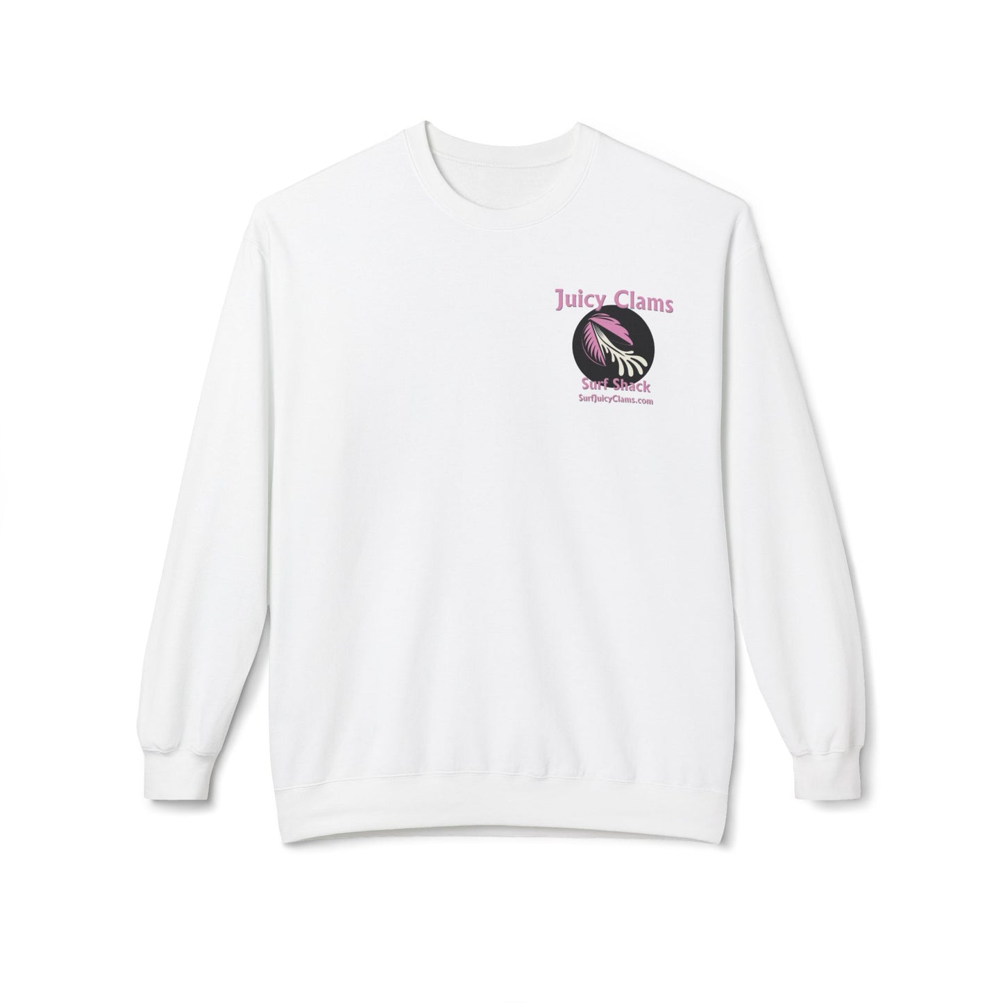 Juicy Clams Unisex Midweight Fleece Crewneck Sweatshirt (L001)