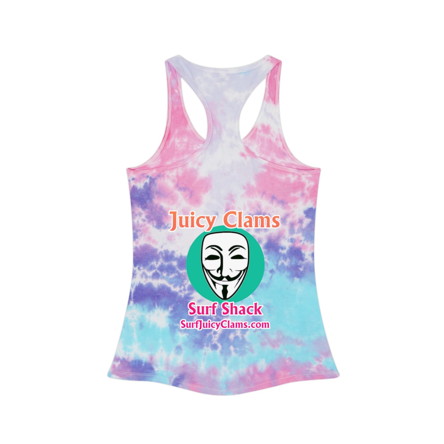 Juicy Clams Tie Dye Racerback Tank Top (A009)